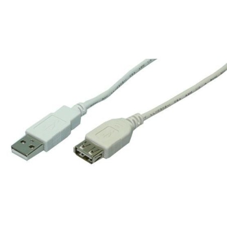 LogiLink USB 2.0 Male to Female Cable - High-Speed Connectivity, Durable Design | CU0012